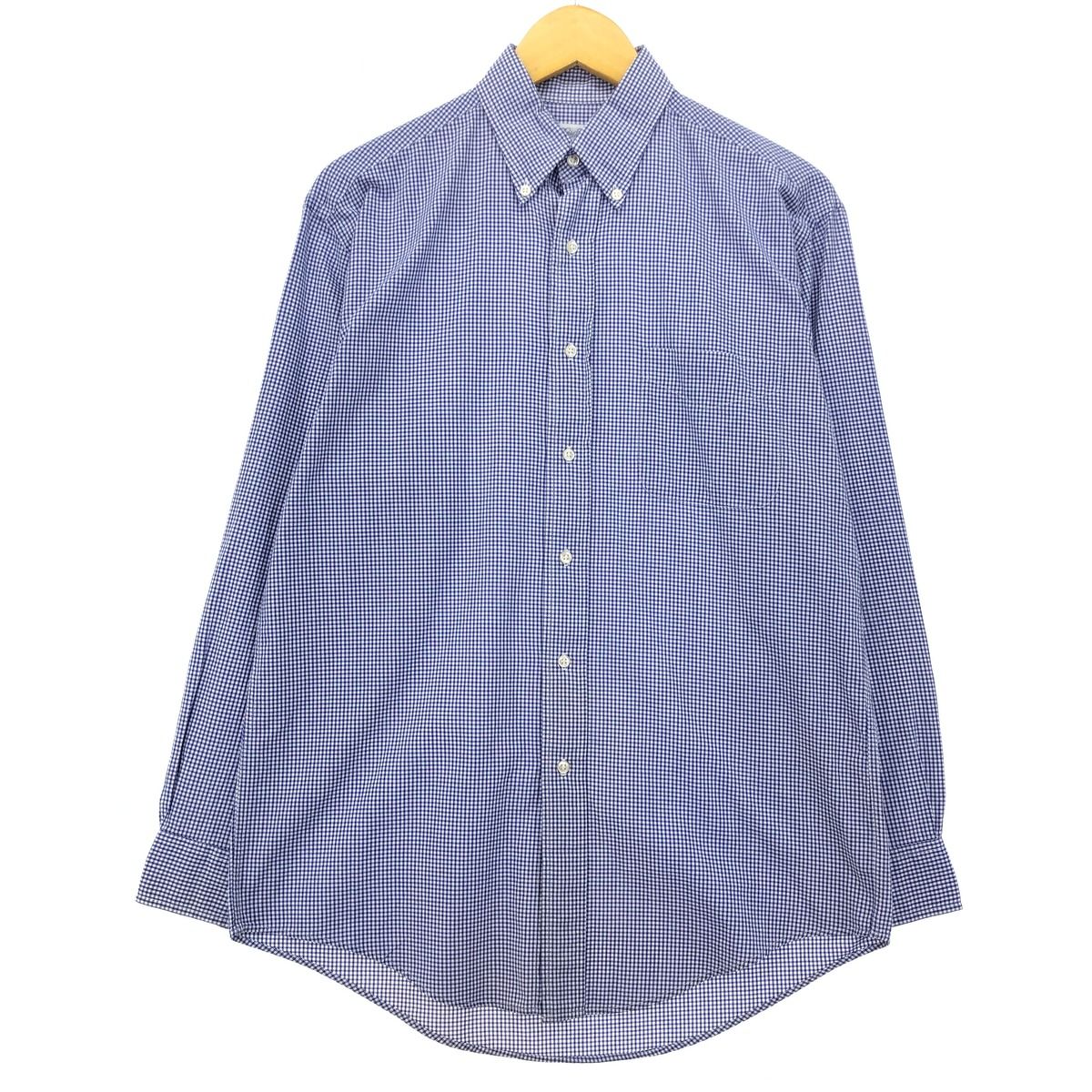 古着 ブルックスブラザーズ Brooks Brothers RELAXED FIT ギンガムチェック 長袖 ボタンダウンチェックシャツ メンズS/eaa422401