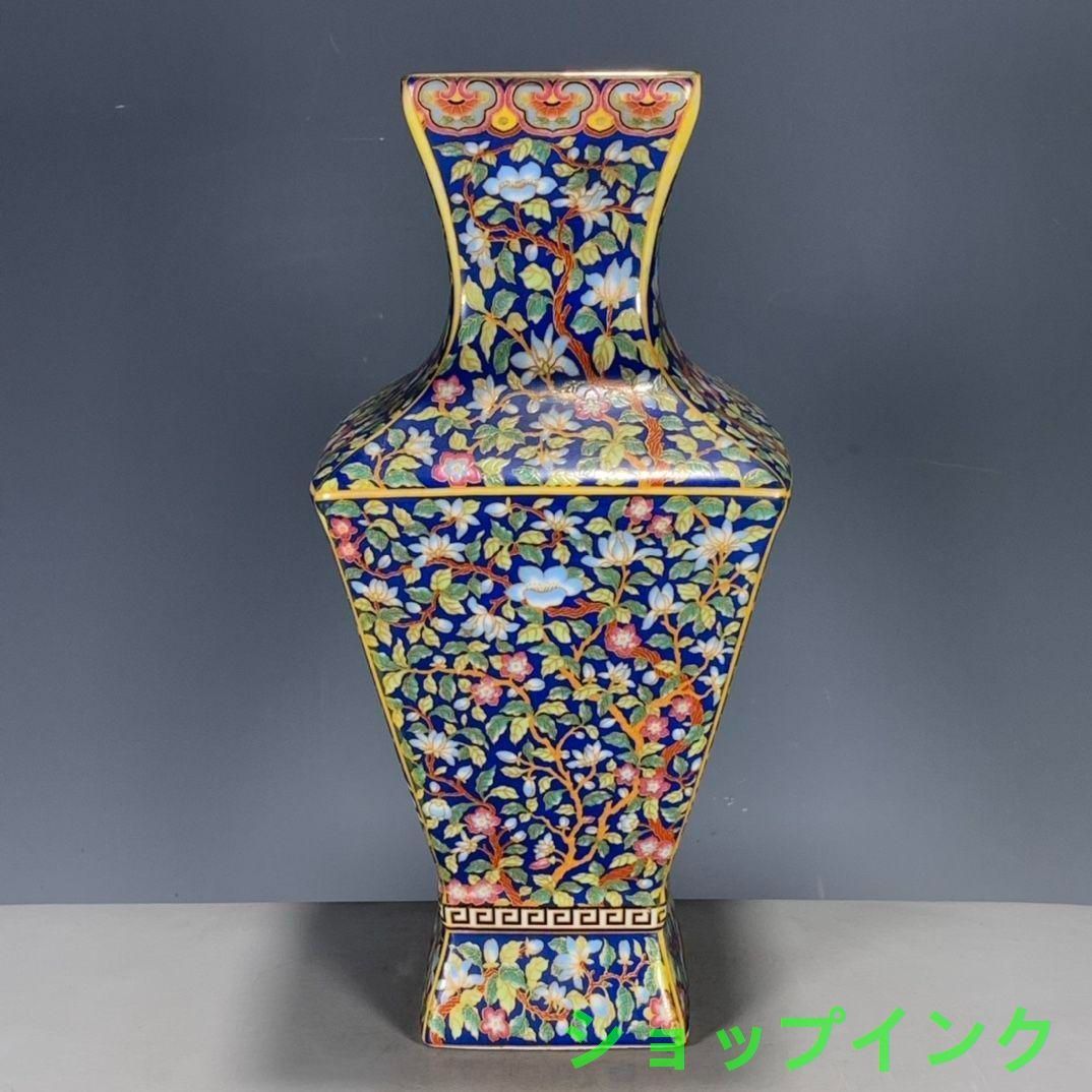 パステル蒔絵花鳥多稜天球瓶 景徳鎮 陶磁器 装飾品 工芸品 美術品 置物 パステル蒔絵花鳥花瓶 景徳鎮 陶磁器 装飾品 現代工芸品 美術品 置物