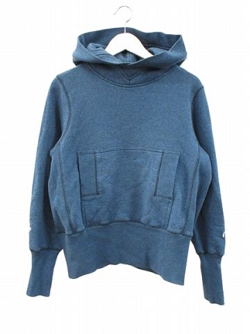 エヴィス EVISU スウェットパーカー プルオーバー ネイビー 36