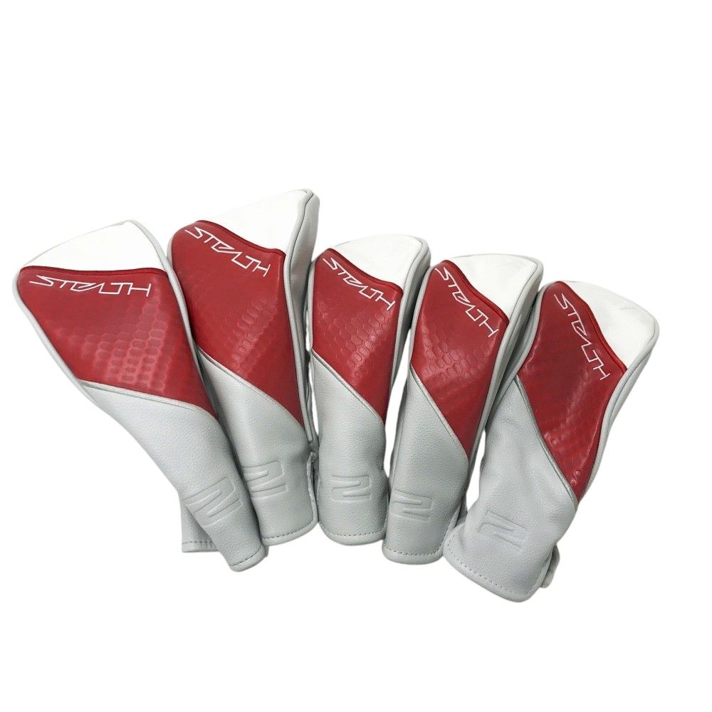 TAYLOR MADE テーラーメイド ステルス2 ヘッドカバー 5点セット グレー系 FW×2|UT×3 240101548329 ゴルフウェア ストスト