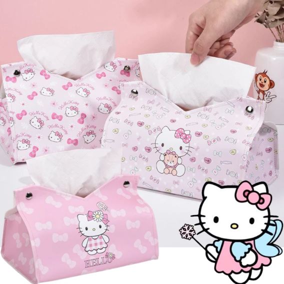 サンリオハローキティトロピカルフルーツティッシュ＆ケース