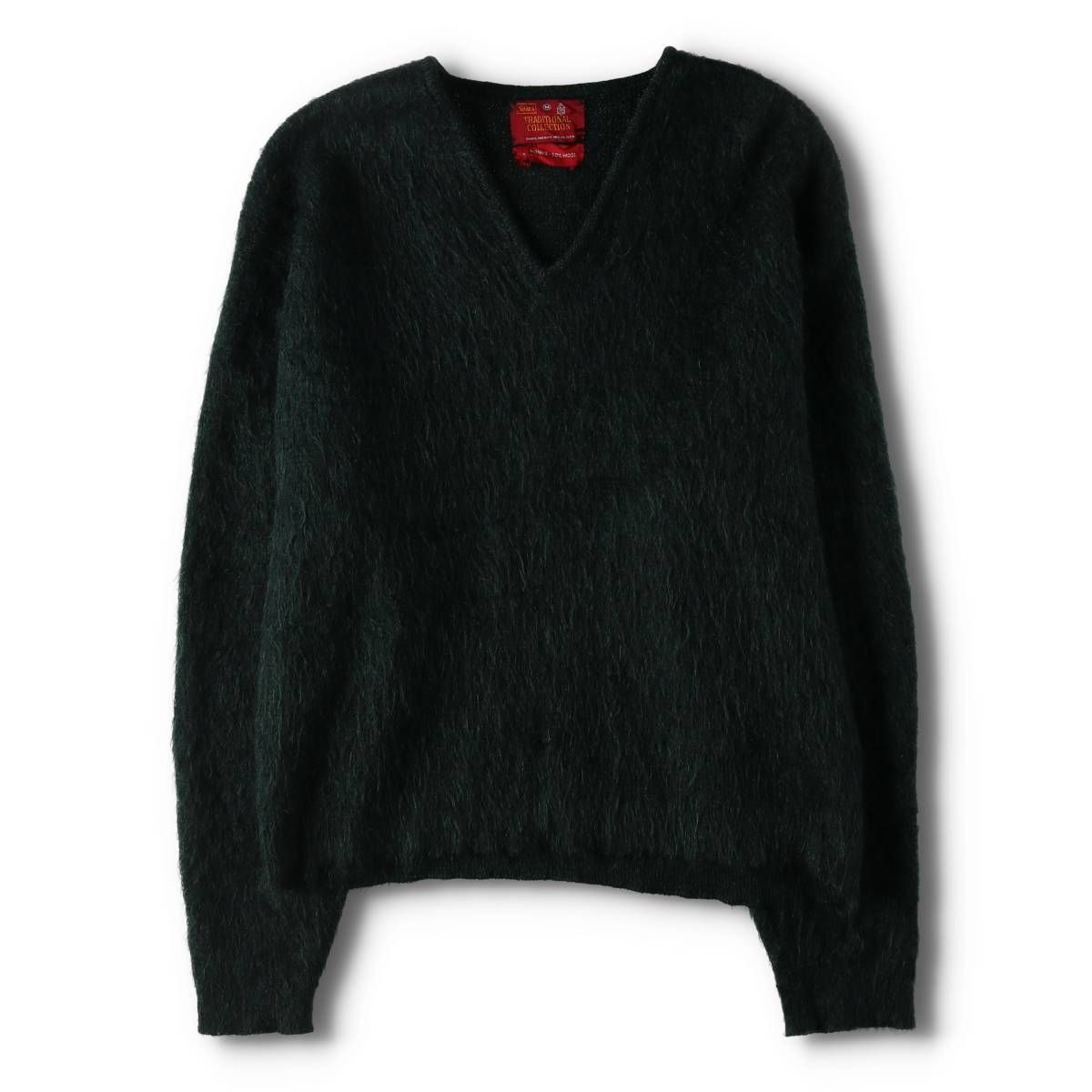 古着 60年代 シアーズ Sears TRADITIONAL COLLECTION Vネック モヘア×ウールニットセーター メンズM相当 ヴィンテージ/evb008606