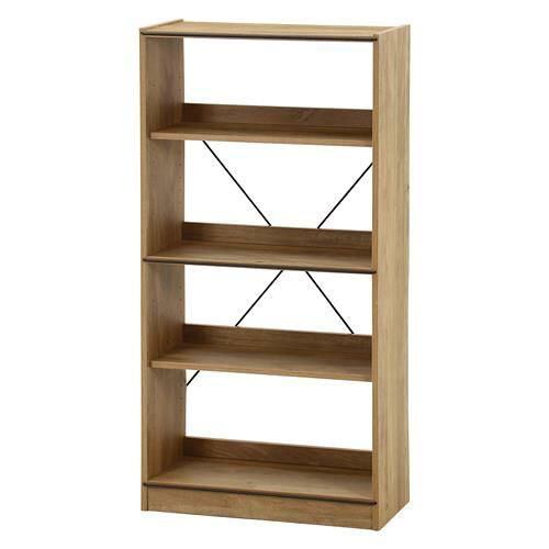 新品・2営業日で発送】不二貿易 EZBOオープンラック4段 OAK NA