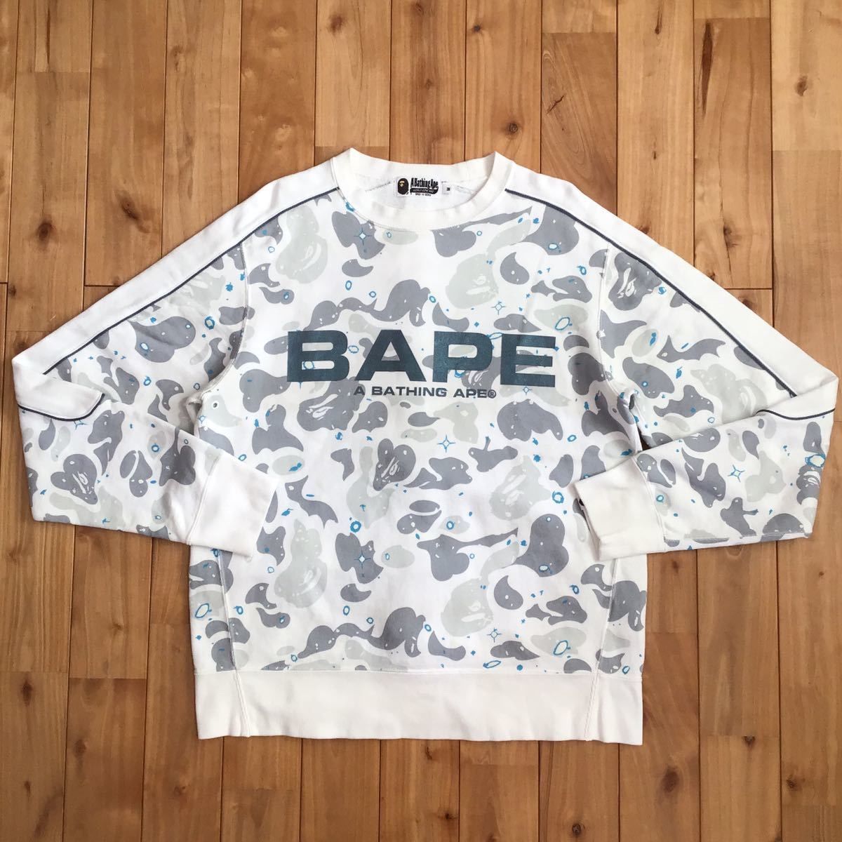 蓄光 space camo スウェット BAPE ベイプ ape エイプ 迷彩 - メルカリ