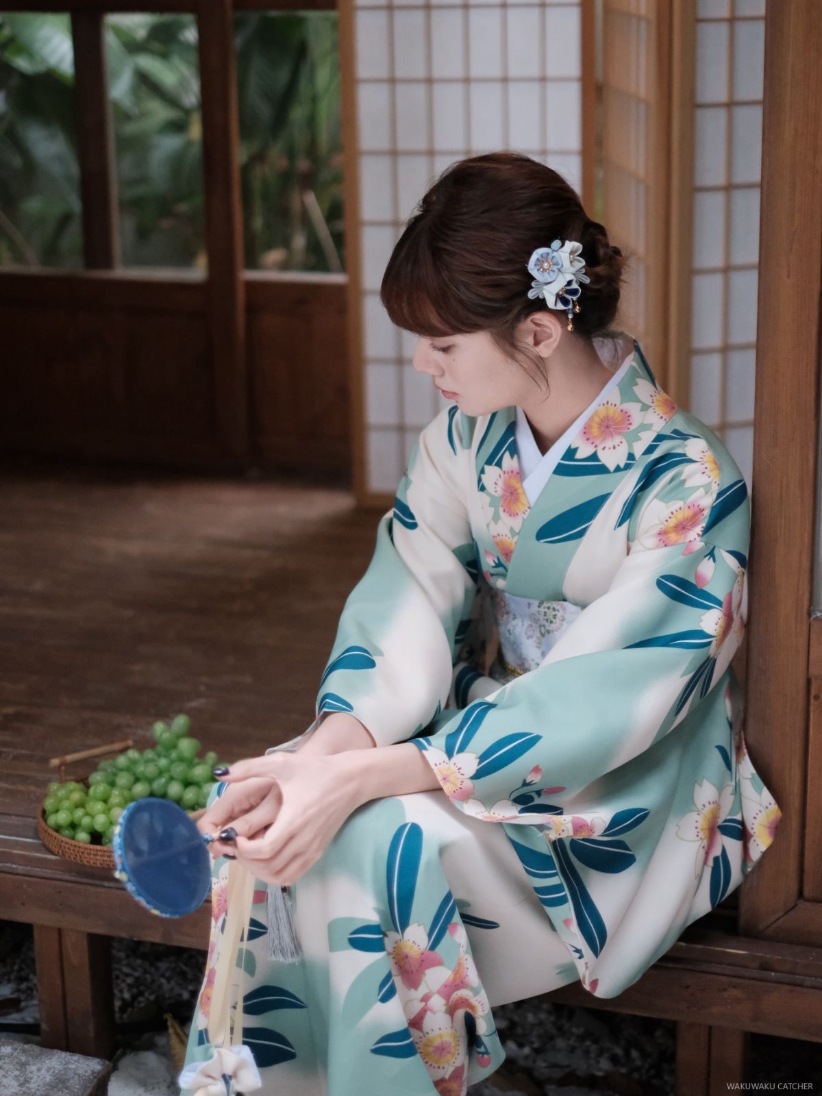 平和屋着物∴夏物　浴衣　有松鳴海絞り　枝葉尽くし　綿　逸品　CAAY4533ng 平和屋着物∴夏物 浴衣 有松鳴海絞り 枝花文 綿 逸品 DAAV0049cd 平和