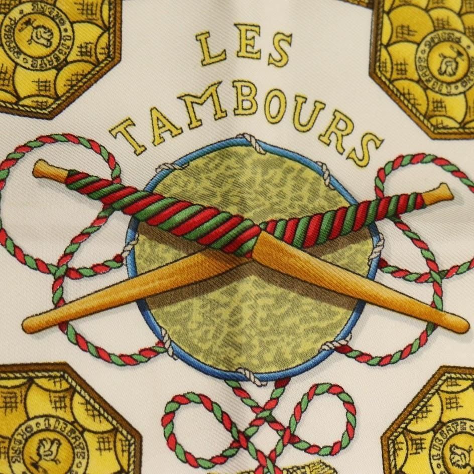 HERMES LES TAMBOURS エルメス スカーフ タンブールの太鼓
