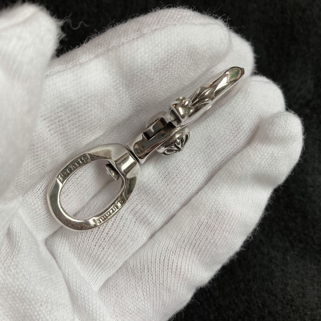 シルバー925コーティング キーホルダー キーフック ーチェーン