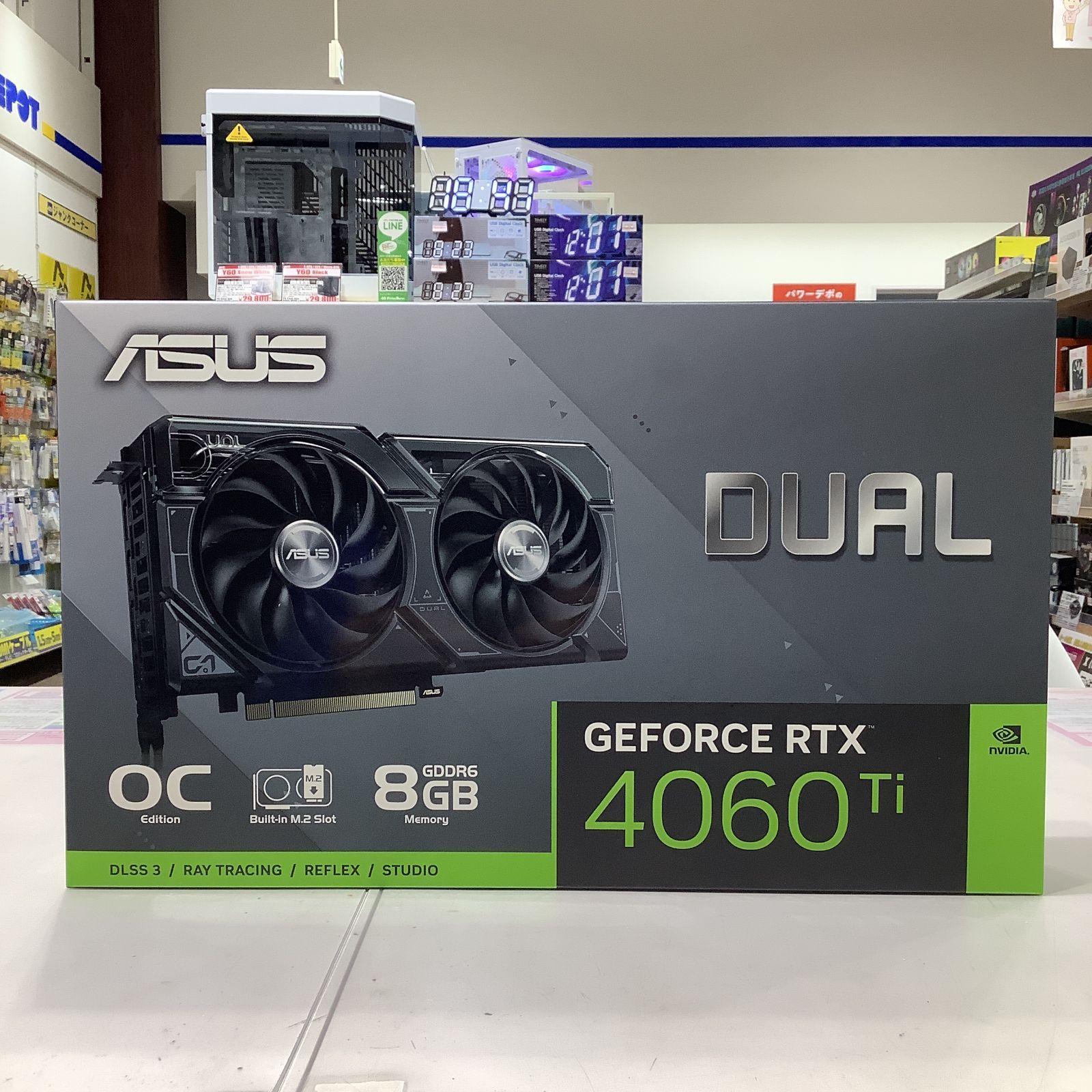 未開封中古】ASUS GeForce RTX 4060Ti 8G DUAL-RTX4060Ti-O8G-SSD