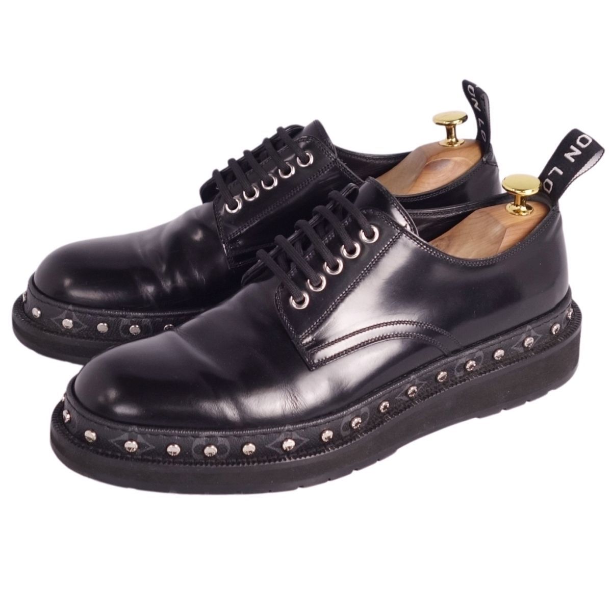 美品 ルイヴィトン LOUIS VUITTON ブラックアイスライン ダービーシ