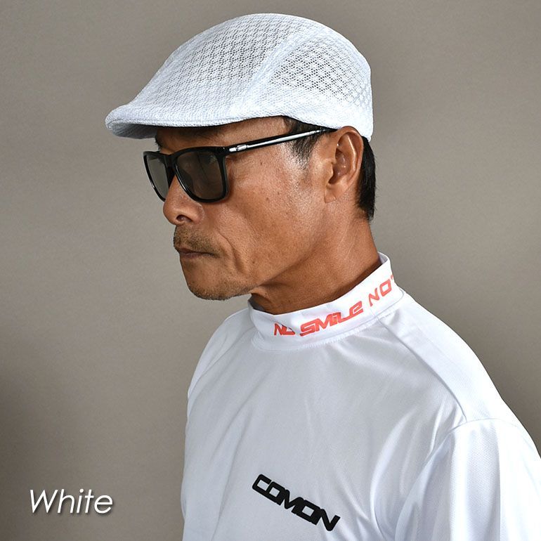 新品 通気性抜群 超軽量メッシュ素材ゴルフハンチングキャップ