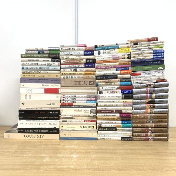 ■03)【同梱不可】フランス文学・歴史・政治などの本・洋書 まとめ売り約105冊大量セット/革命/ルイ14世/社会/パリ/小説/経済/パスカル/C □03)【同梱不可】フランス文学・歴史・政治などの本・洋書