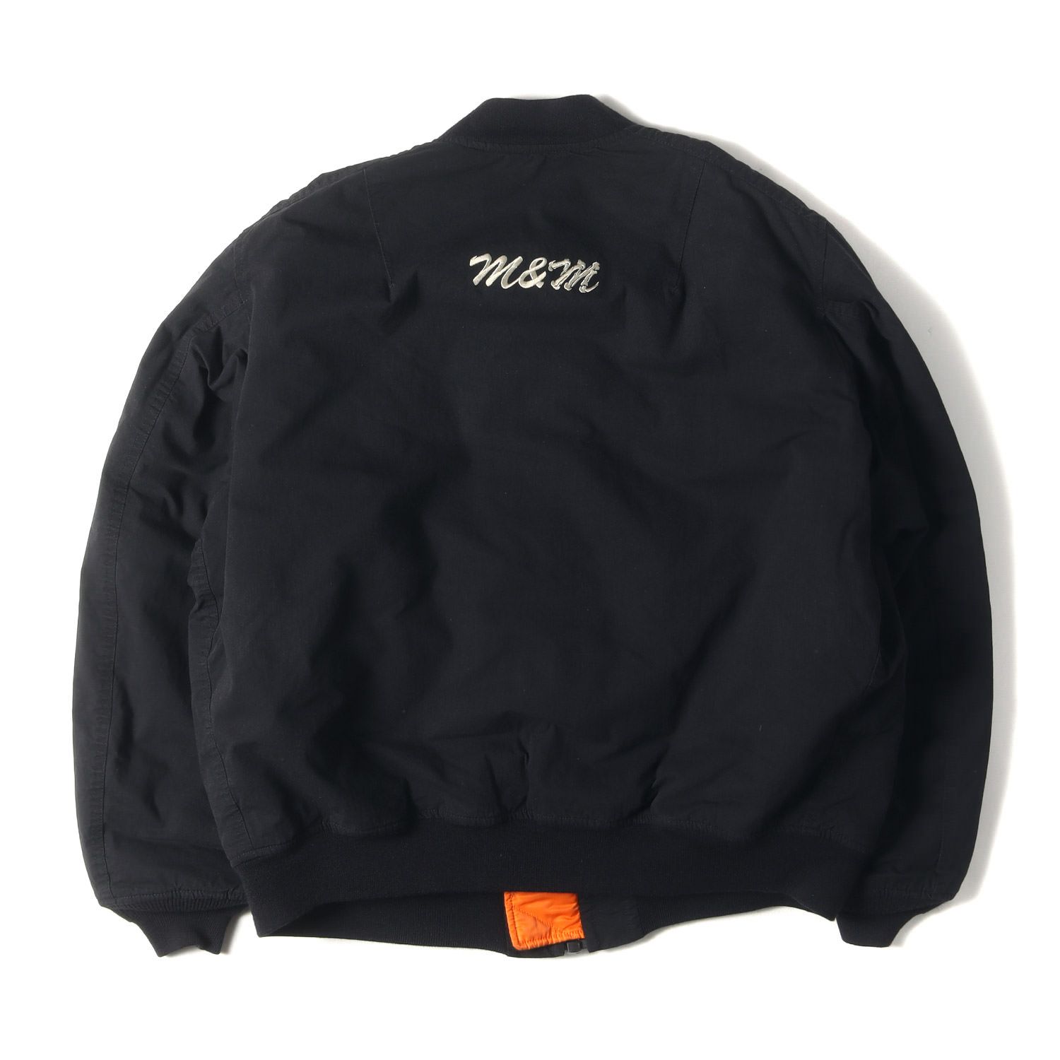 MassesマシスMA-1 フライトジャケット オリーブ色刺繍