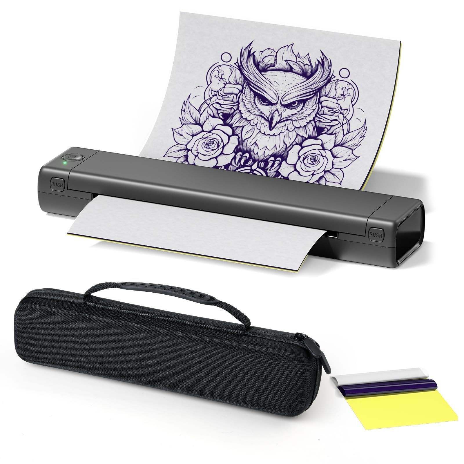 Itari M08F tattoo printer タトゥー用紙10枚と収納ケース付き付属 