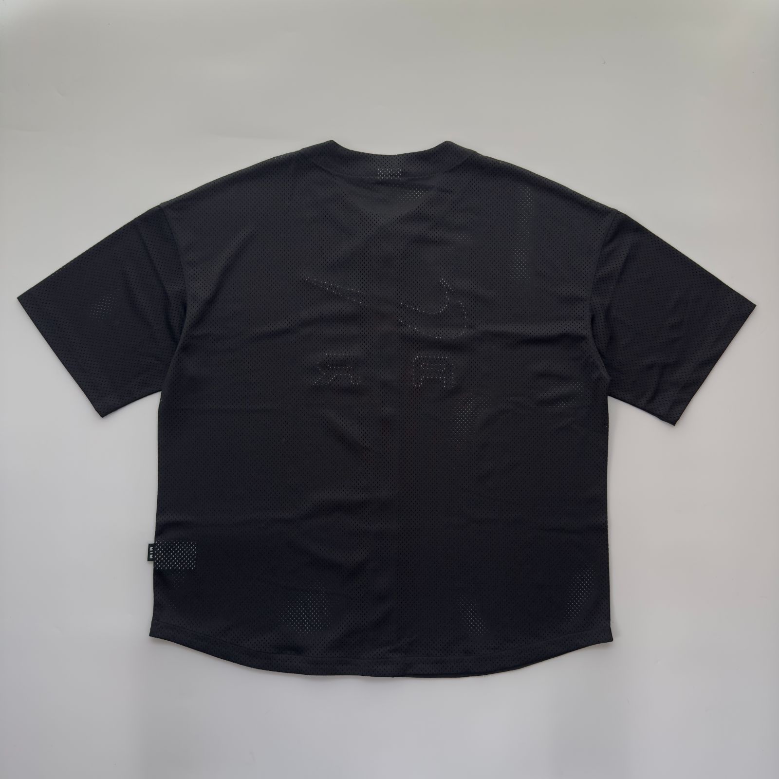 ♥品 NIKE ナイキ AIR ロゴ メッシュ ベースボールシャツ サイズM 古着