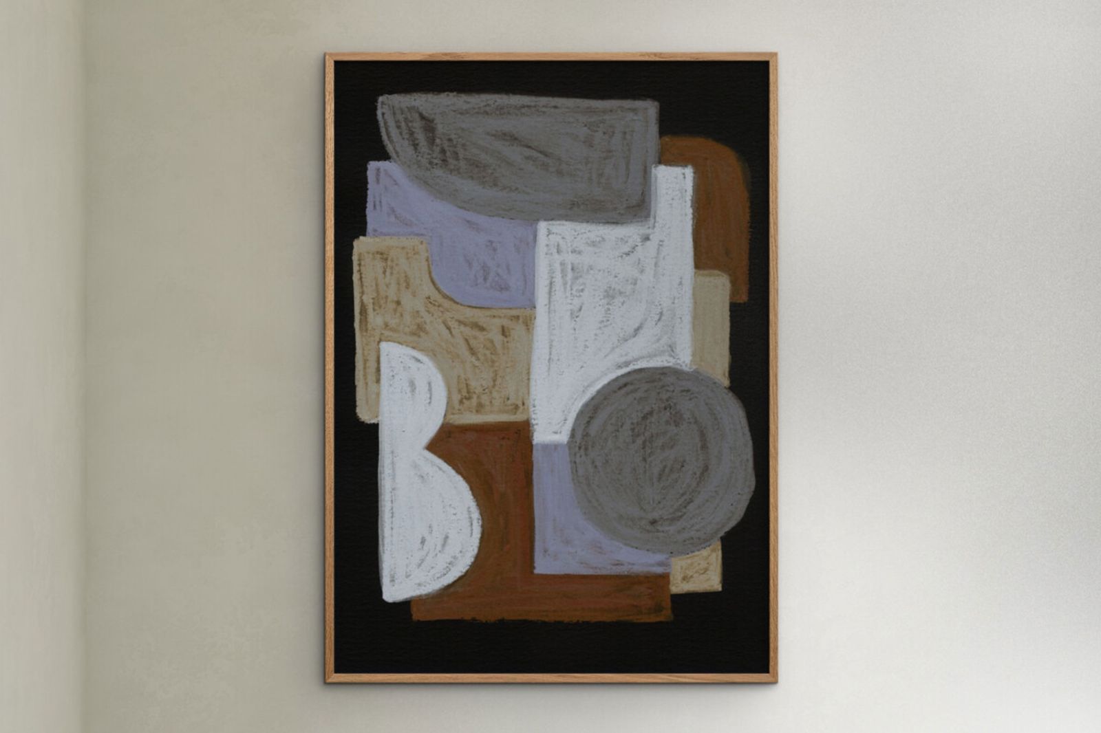 Poster & Frame アートポスター 50×70cm Chalks and Shapes 5
