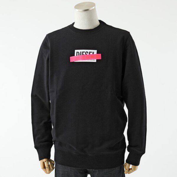 ディーゼルDIESEL スウェット 00SSPT 0IAJH S-GIR ブラック XL
