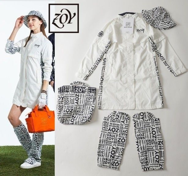 ZOY ゴルフ用　ホワイト レインウェアセット ZOY ゴルフ用 ホワイト レインウェアセット