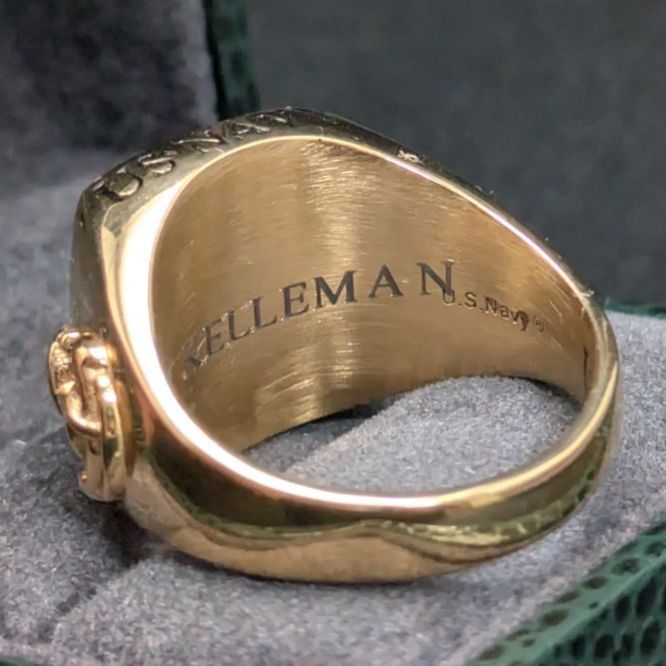 ダンベリーミント アメリカ海軍 US Navy ミリタリーリング 14K メッキ