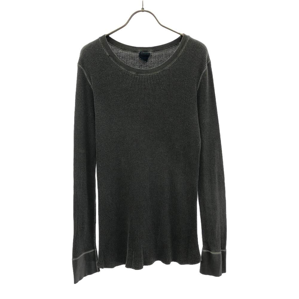 グッドオン オールド 長袖 ワッフル地 Tシャツ M グレー GOOD ON ロンT カットソー メンズ