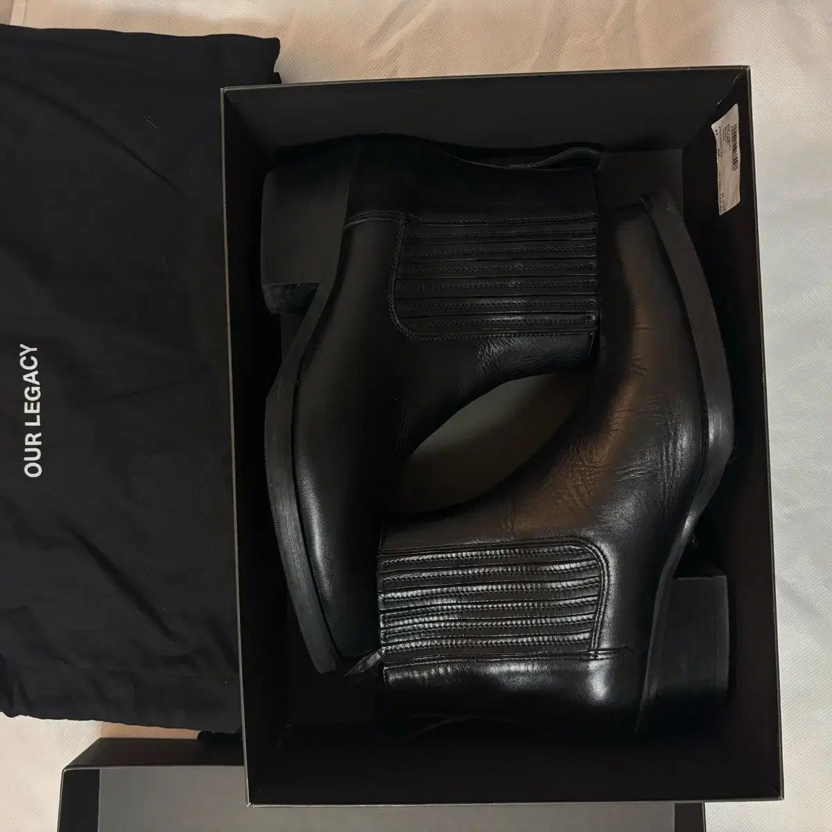 OUR LEGACY ブーツ43 クバン チェルシー ブーツ 黒