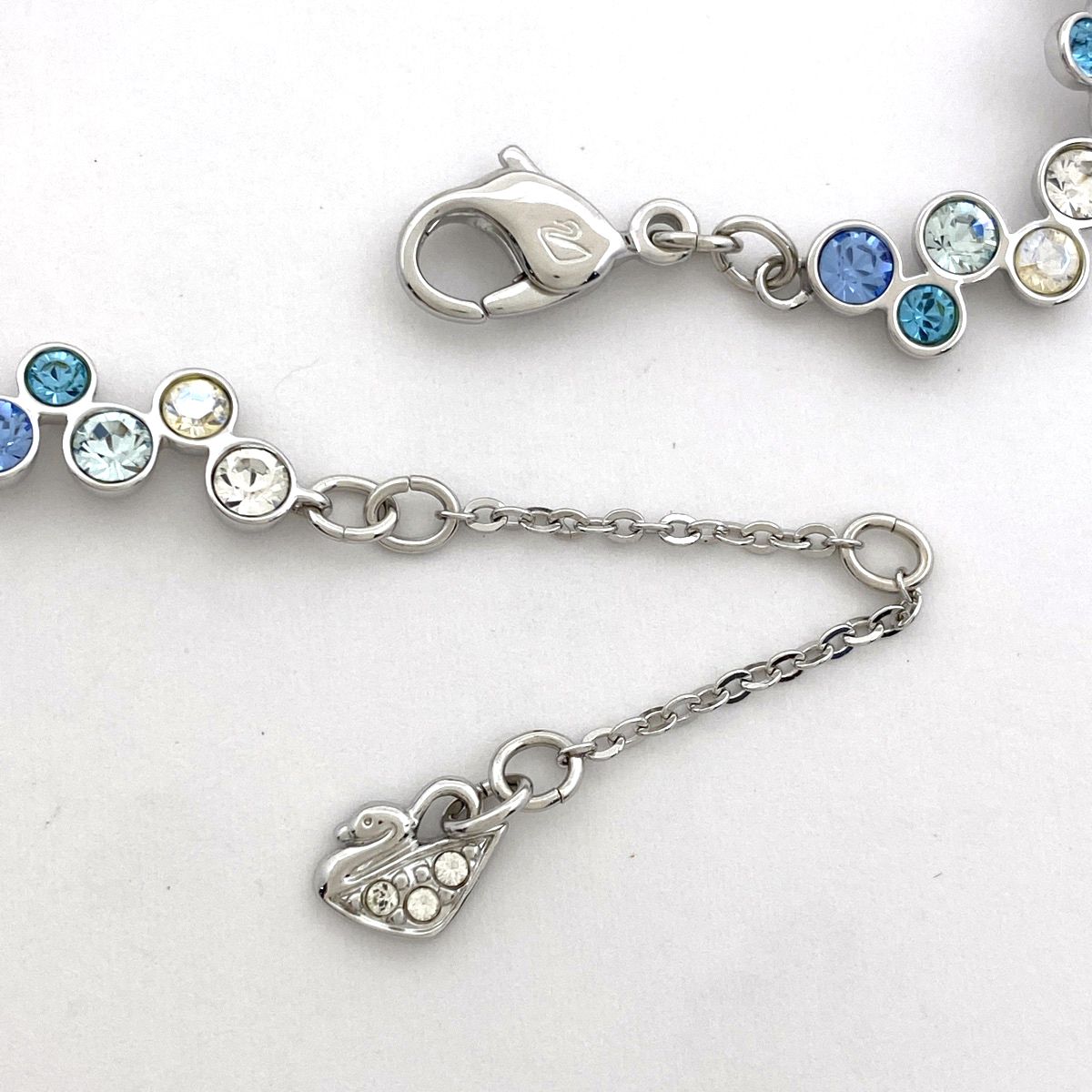 スワロフスキー　ブレスレット　青+シルバー スワロフスキー SWAROVSKI クリスタル デザイン ブレスレット