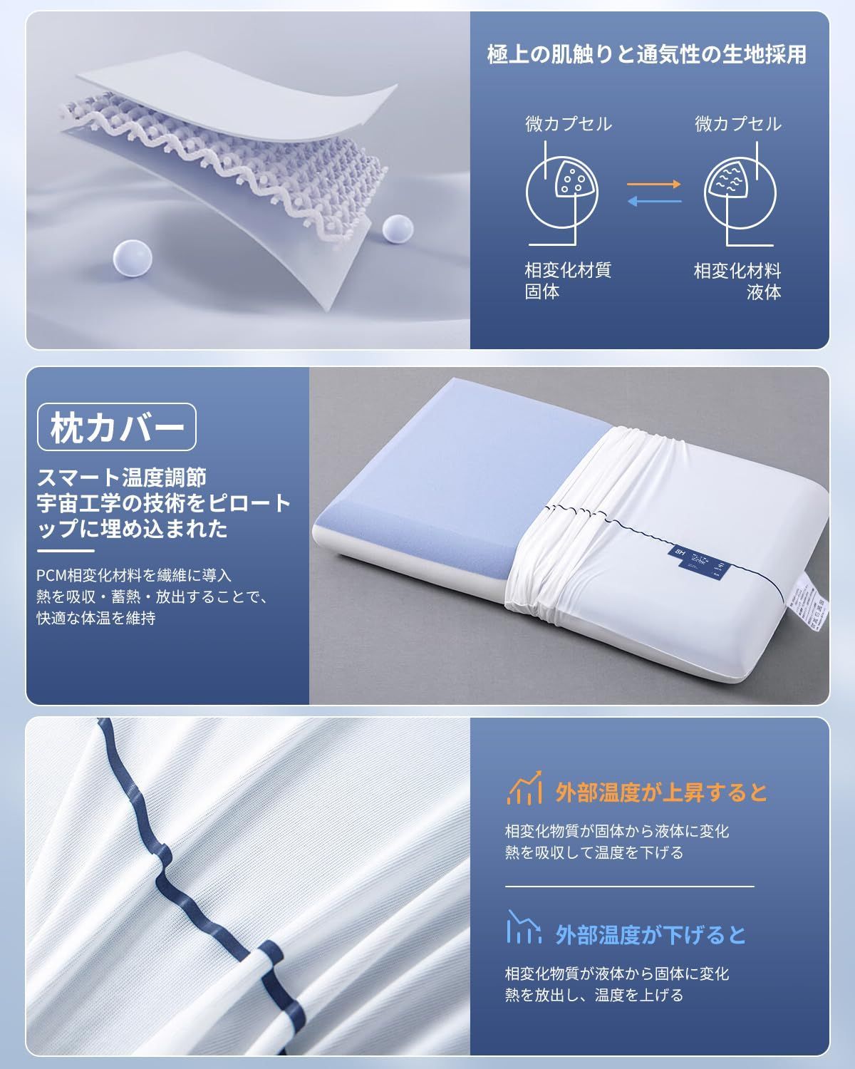 最高級x5つ星ホテル仕様】Efair 枕 首ケア 温度調節 安眠枕