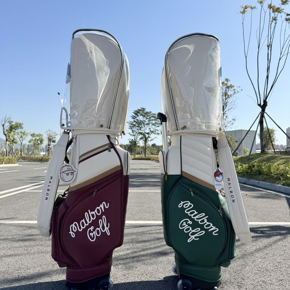 MALBON GOLF ゴルフバッグ キャディバッグ キャスター付