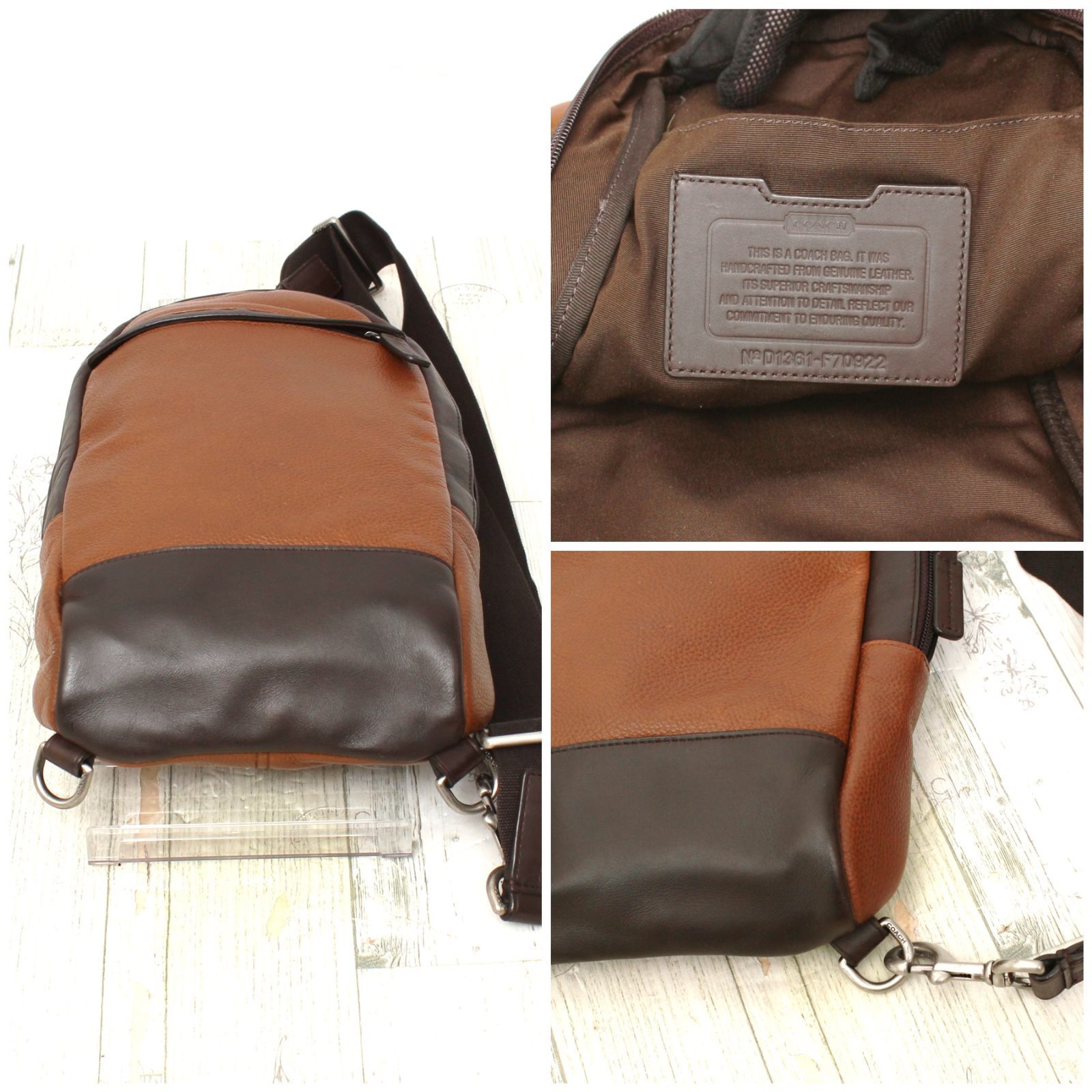 極美品 コーチ COACH ボディーバッグ ボディバッグ ショルダー