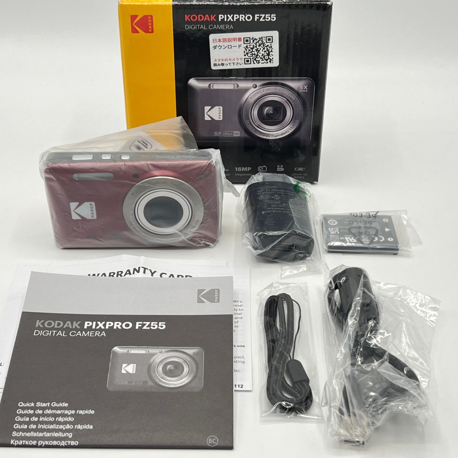 KODAK FZ55RD レッド コンパクトデジタルカメラ コダック 本体
