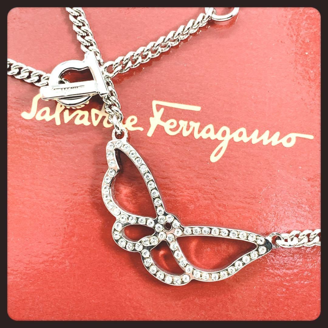 半額満載！スーパーSALE グランドセール！ Ferragamo フェラガモ ガンチーニ ネックレス バタフライ アクセサリー