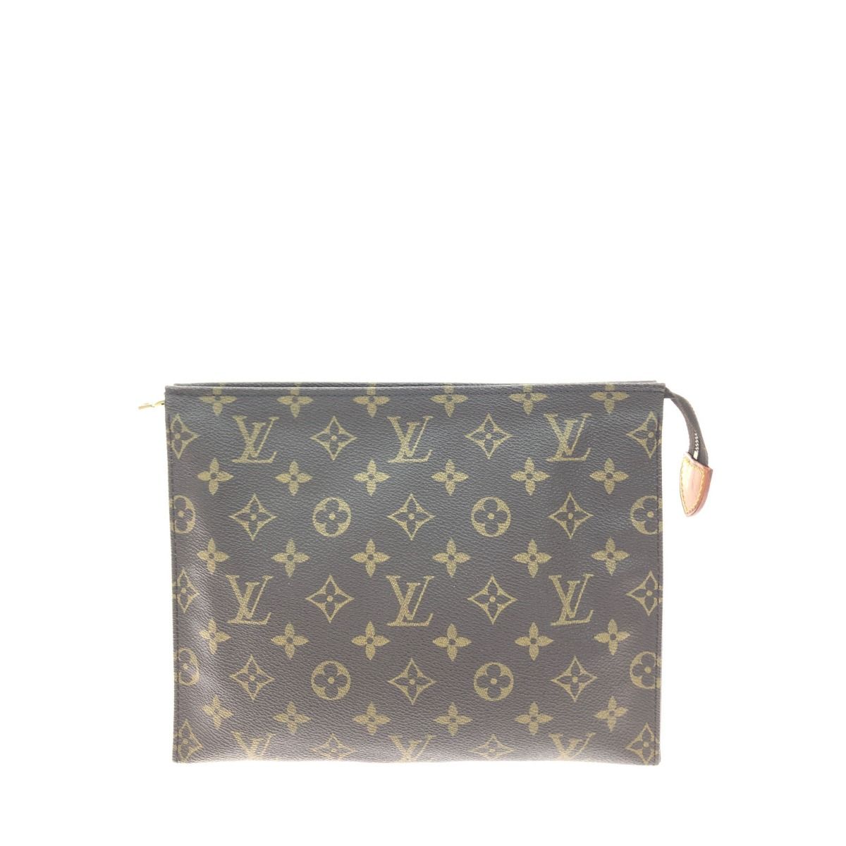 ▼▼LOUIS VUITTON ルイヴィトン モノグラム クラッチバッグ ポーチ ポッシュ・トワレット 26 内部劣化なし M47542 ブラウン