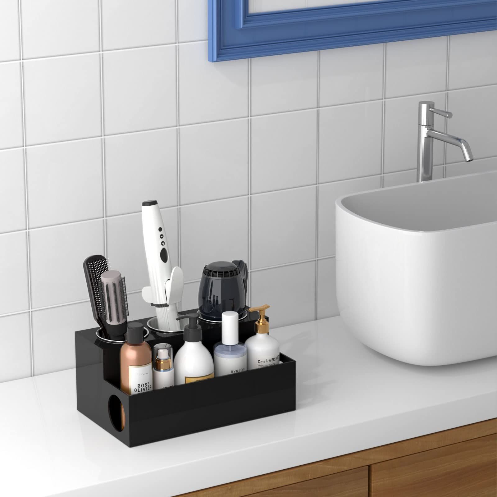 ドライヤーケース 耐熱性 洗面所収納 ドライヤー&ヘアアイロン収納