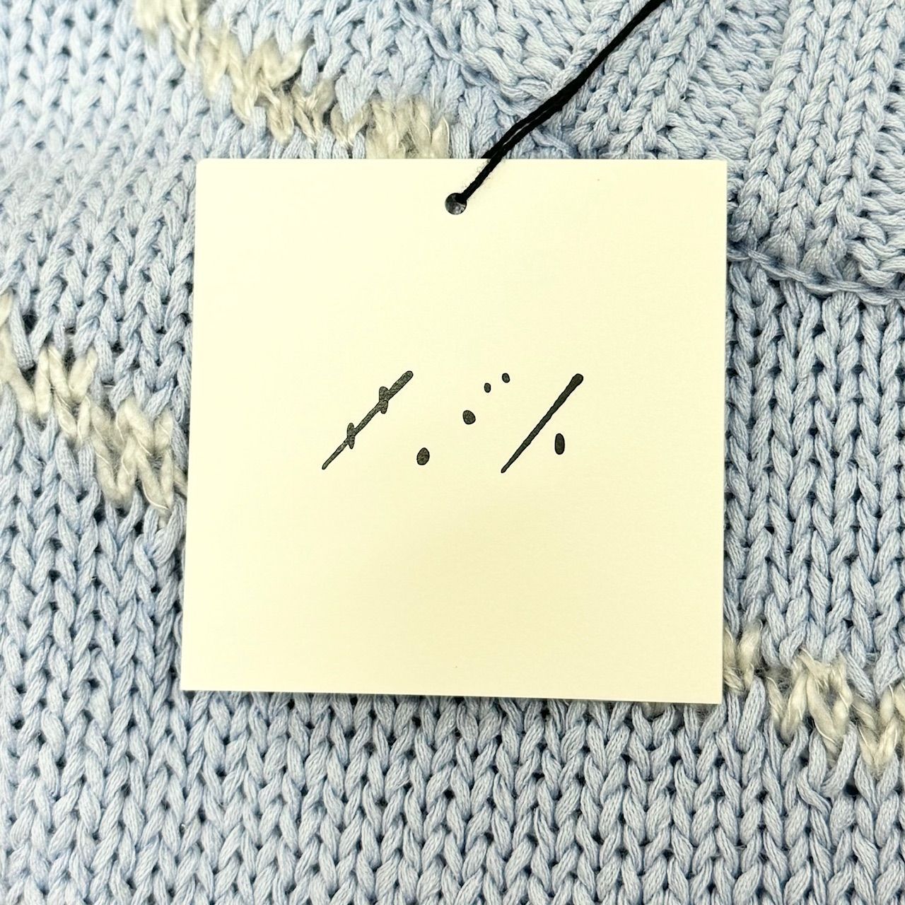 定価38500円 新品 saby INTARSIA C/N KNIT クルーネック ニット 