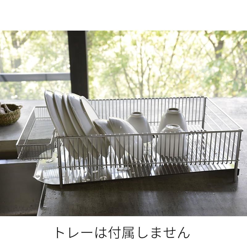 ラバーゼ la base 有元葉子 ステンレスNEW水切りかご 大 カトラリーポケット 小 2点セット 燕三条 MLM-9658 1