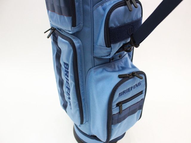 未使用)ブリーフィング ゴルフ キャディバッグ CR-6 #03 デニムブルー 即納 BRIEFING GOLF ブリーフィング ゴルフ キャディバッグ CR-6