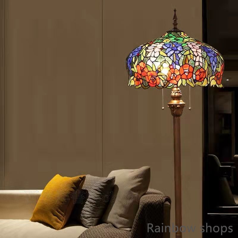 新品未使用】人気美品☆ 【ステンドランプ ステンドグラス