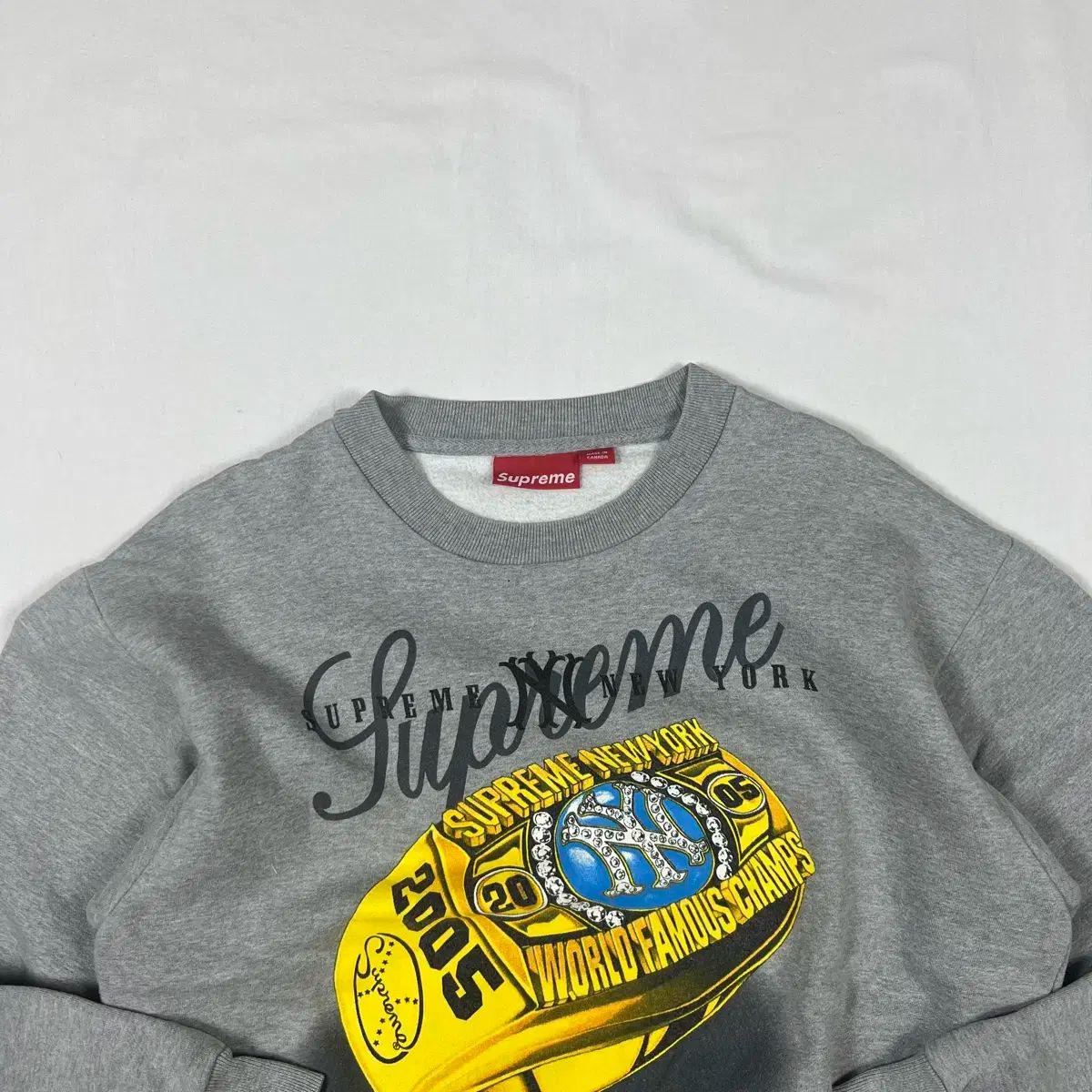 ヴィンテージ Champion(チャンピオン) リング プリント スウェット