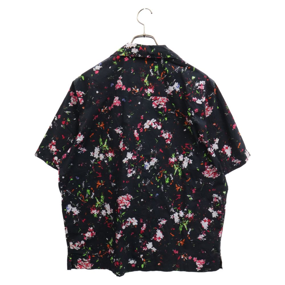 【美品】DIESEL ディーゼル 花柄 和柄 半袖シャツ ブラック DIESEL ディーゼル ブラック 花柄 和柄 半袖シャツ Lサイズ