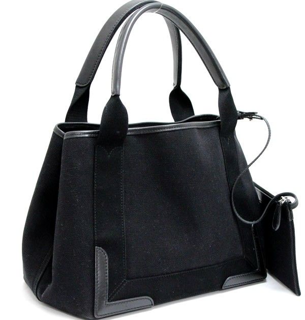 バレンシアガ BALENCIAGA ネイビーカバス S トートバッグ