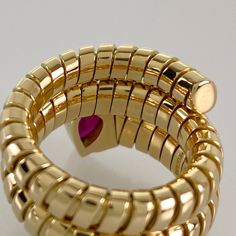 【新品】BVLGARI（ブルガリ）トゥボガス リング K18WG #8 BVLGARI ブルガリ トゥボガス リング・指輪 K18イエローゴールド