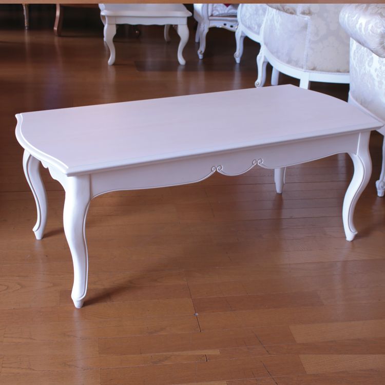 フルールWH センターテーブル 110×50cm ホワイト 猫脚 東海家具 - メルカリ