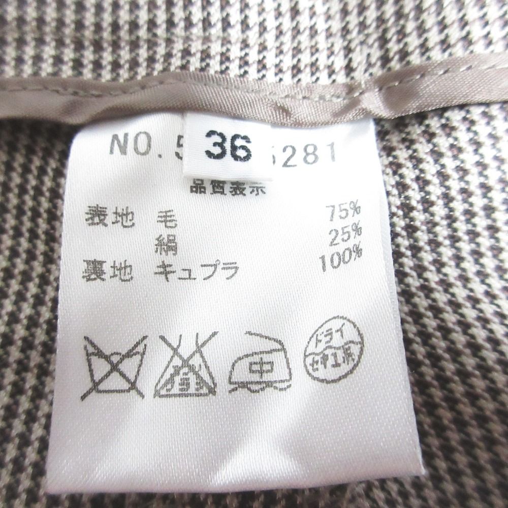 美品 OLD ENGLAND オールドイングランド 千鳥柄 ウールシルク