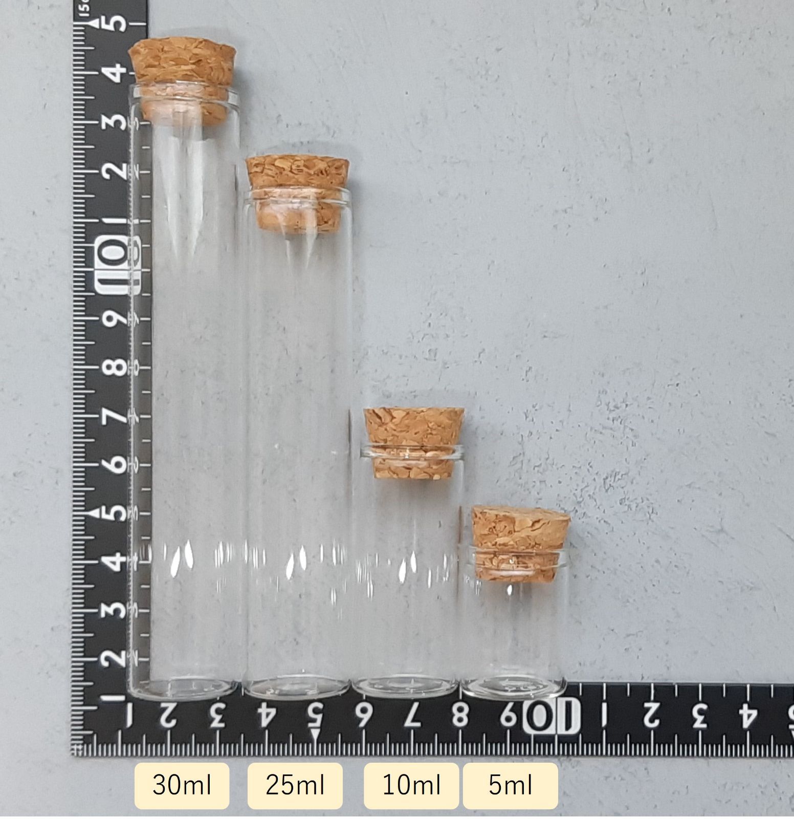 コルク栓 ガラス瓶 30ml 1本セット 試験管|mercariメルカリ官方指定