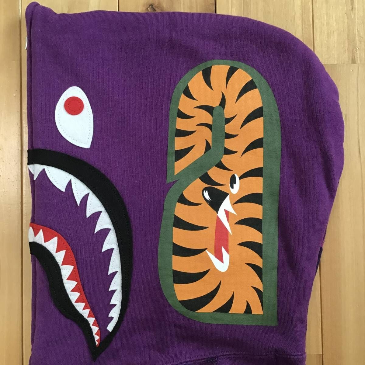BAPE text color camo purple full zip hoodie A Bathing Ape