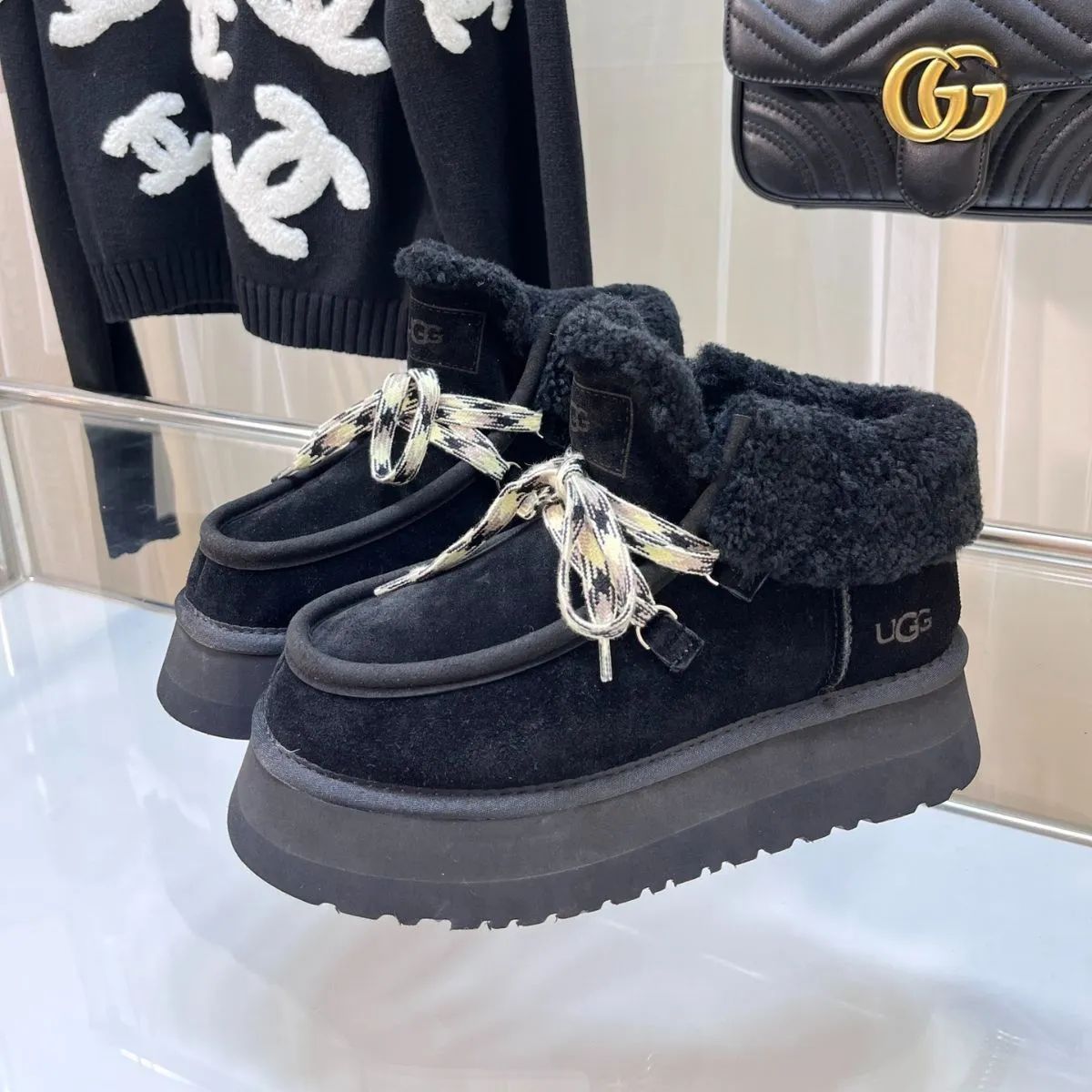 綺麗 UGG アグ レディース 厚底 ブーツ オールジェンダー ニューメル