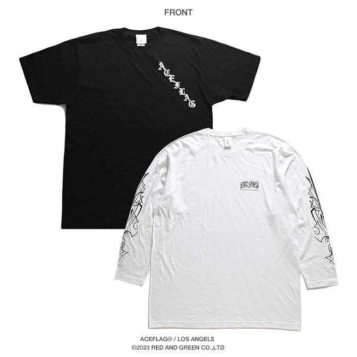 ACE FLAG セットアップ 重ね着 半袖 Tシャツ 長袖 ロンT ブランド