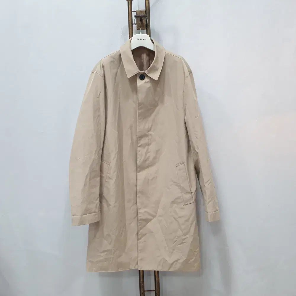 【雷市場（ポンジャン）商品韓国直送】 （ kk65857 ) ジョルダーノ メンズ ベージュ ステンカラーコート 100