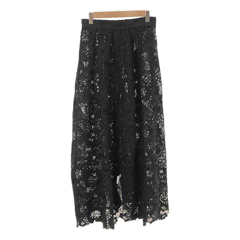 IENA / イエナ | 2018SS | LUANA レース巻きスカート | ブラック