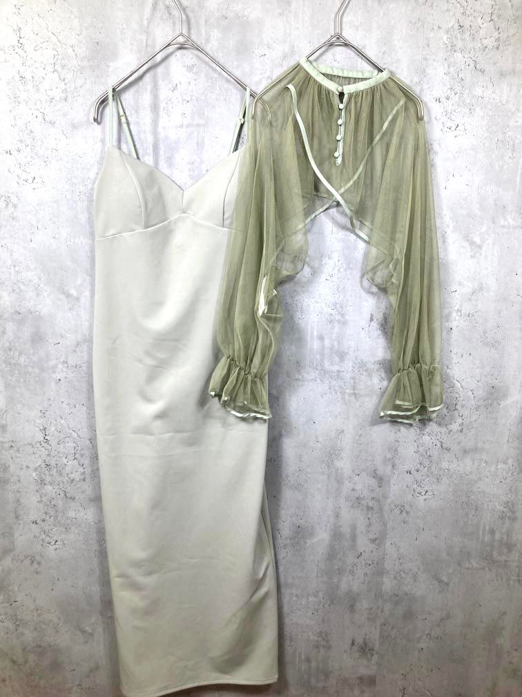 Ameri VINTAGE アメリヴィンテージ 02210530881 定価23100円 MANY WAY AIRY VEIL DRESS ワンピース sizeS|ミント ◎レディース