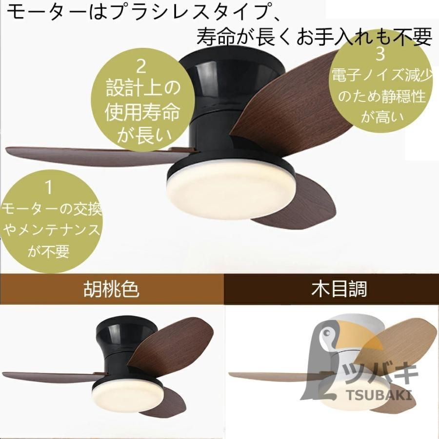シーリングファン led